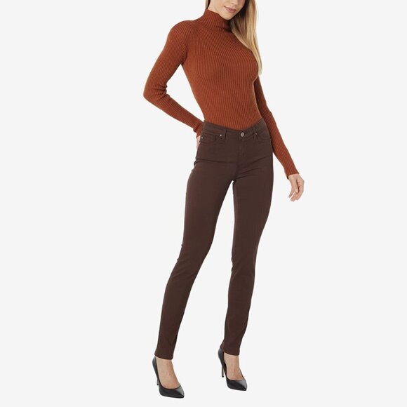 AG Adriano Goldschmied Brown The Prima Cigarette Leg Skinny Jeans - Picture 4 of 12